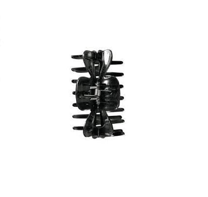 SECTIONING CLIPS, 2 PCS., APPROX. 6 CM, BLACK - Зажимы для волос