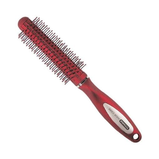 ROUND BRUSH, SATIN RED - Брашинг для укладки с пластиковой щетиной, диаметр 40 мм. (сатиново -красный)