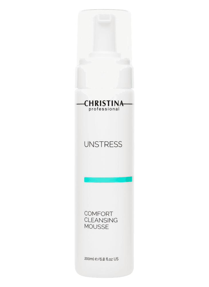 CHRISTINA Unstress Comfort Cleansing Mousse - очищающий мусс-комфорт, 200 мл.