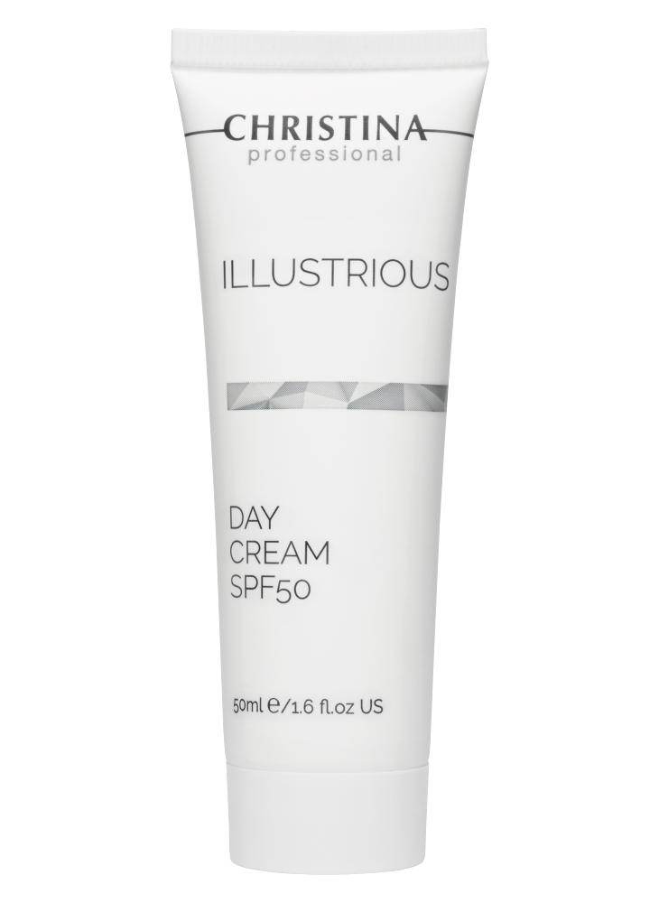ДНЕВНОЙ КРЕМ SPF 50 ILLUSTRIOUS DAY CREAM SPF 50 С ГИАЛУРОНОВОЙ КИСЛОТОЙ 50 МЛ