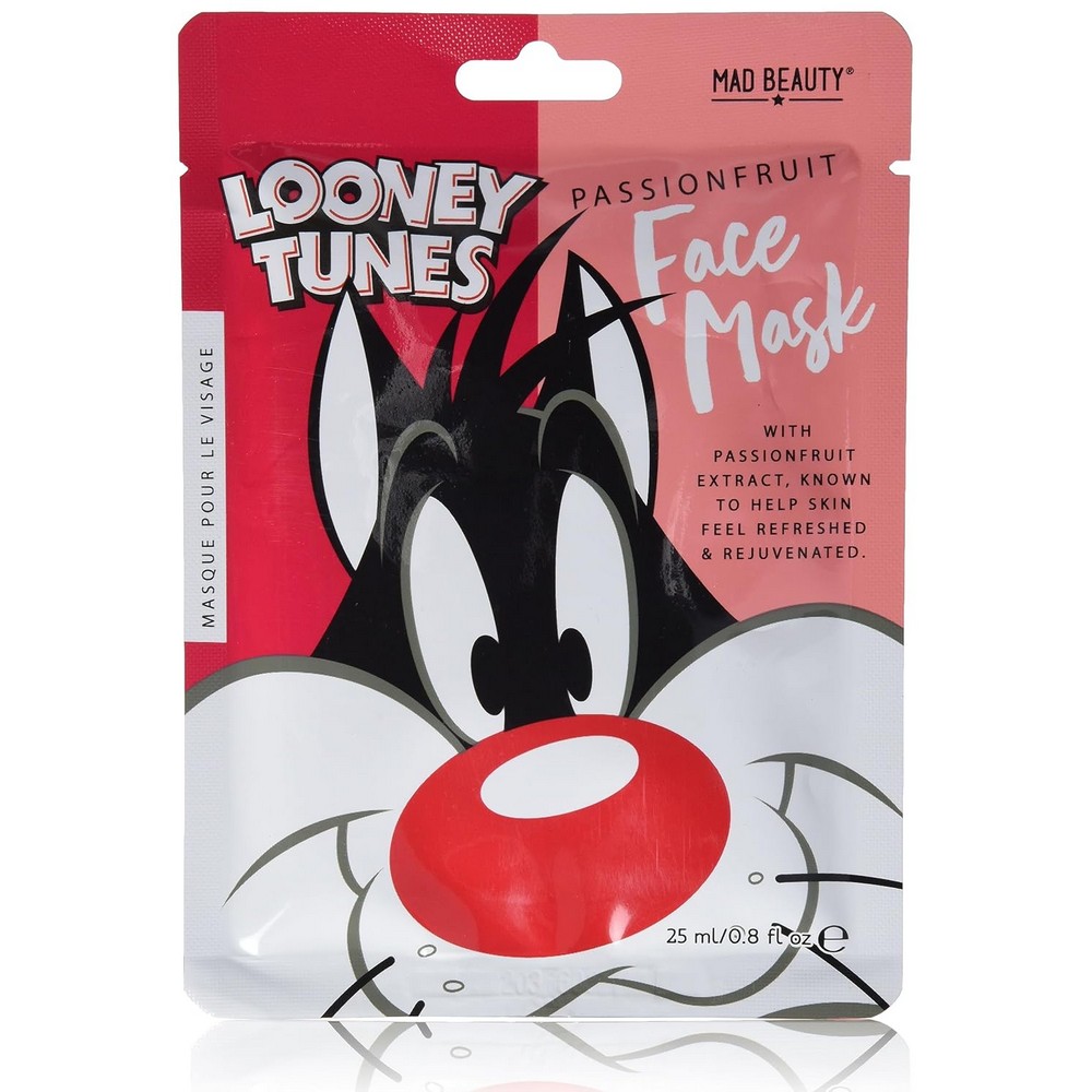 Тканевая маска для лица Looney Tunes - Sylvester с экстрактом маракуйи 25 мл. (арт. WBLT-FG2669-12)
