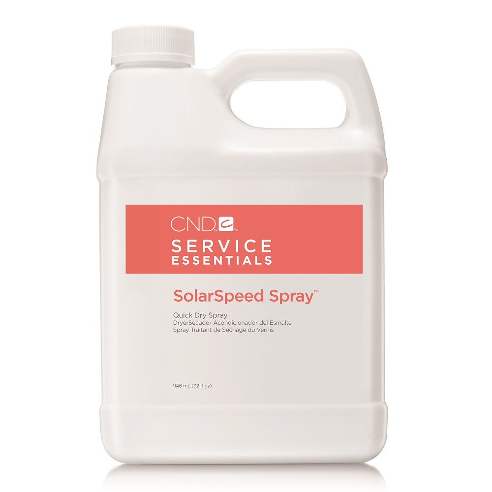 "SOLAR SPEED SPRAY" - СПРЕЙ ПРОСУШКА ДЛЯ ЛАКА  с увлажняющим и смягчающим воздействием на кутикулу и ногти, 946 мл.