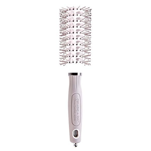 Olivia Garden Ceramic+ Ion Turbo Vent Pro - термобрашинг для волос серый, 32 мм.