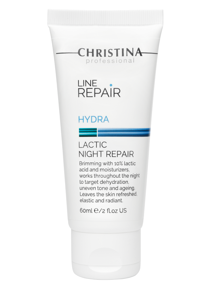 CHRISTINA Line Repair Hydra Lactic Night Repair - восстанавливающий ночной крем с молочной кислотой, 60 мл.