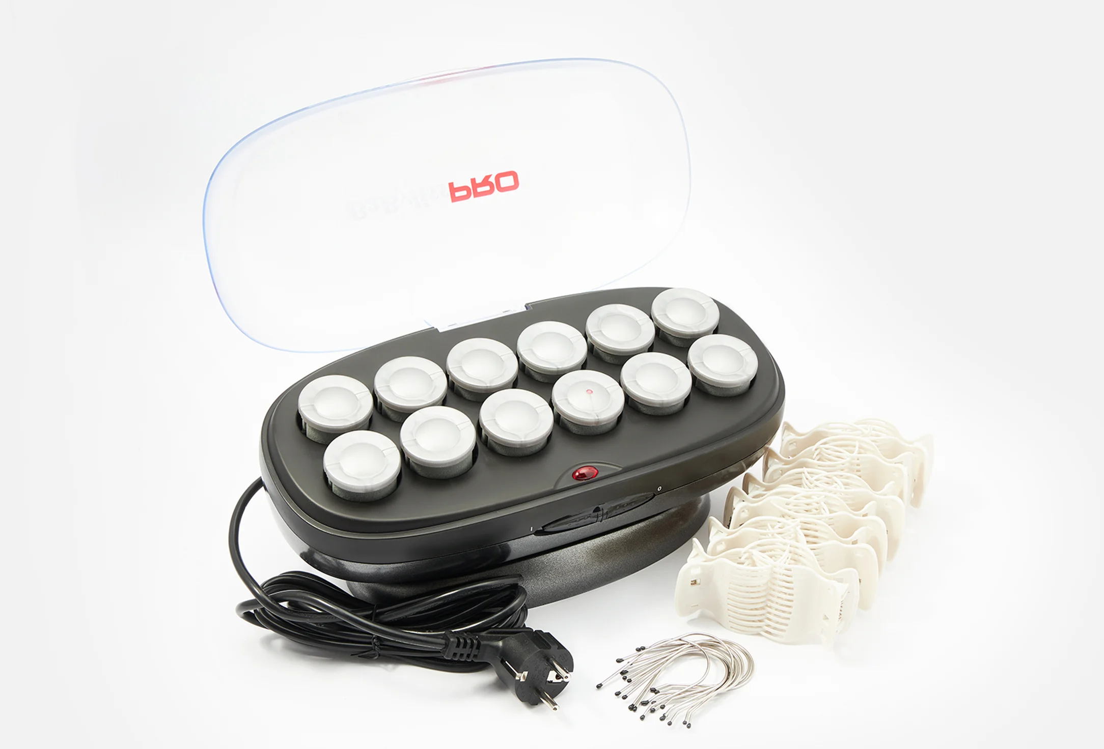 BaBylissPRO 12 Piece Jumbo Rollers Set - электробигуди профессиональные, керамическое покрытие, 38 мм.
