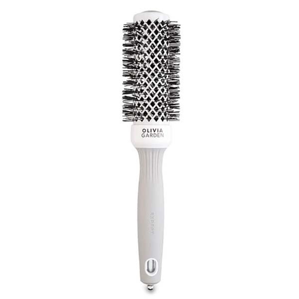 Olivia Garden Expert Blowout Shine White & Grey - термобрашинг для волос, 35 мм.
