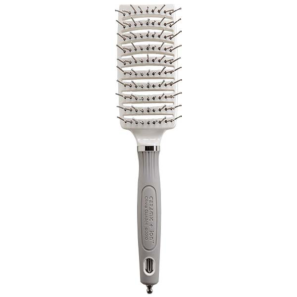 Olivia Garden Ceramic + Ion Turbo Vent Pro Shaper - массажная щетка серая, 24 см.