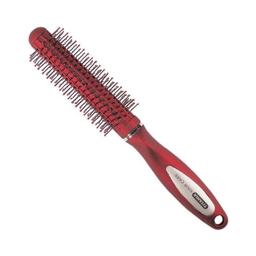 ROUND BRUSH, SATIN RED - Брашинг для укладки с пластиковой щетиной, диаметр 40 мм. (сатиново -красный)