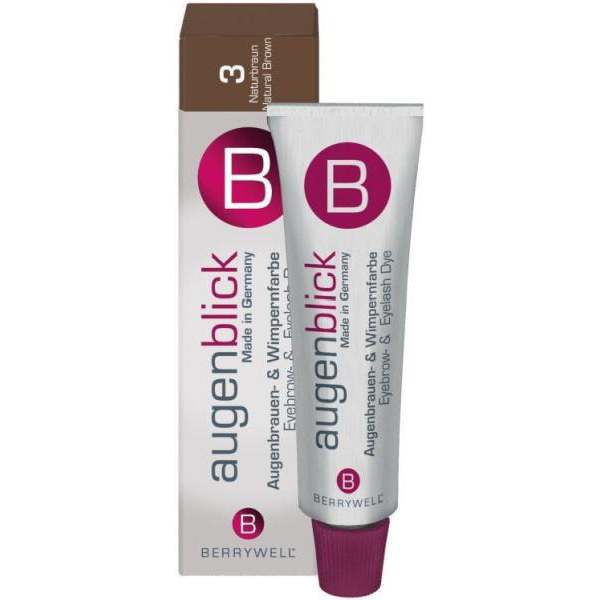 Краска для бровей и ресниц "BERRYWELL NATURAL BROWN" - "коричневая", 15мл.