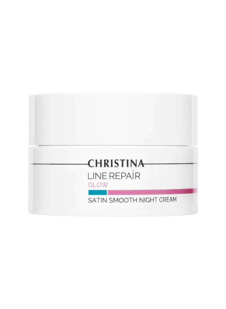 CHRISTINA Line Repair Glow Satin Smooth Night Cream - разглаживающий ночной крем «Сатин», 50 мл.