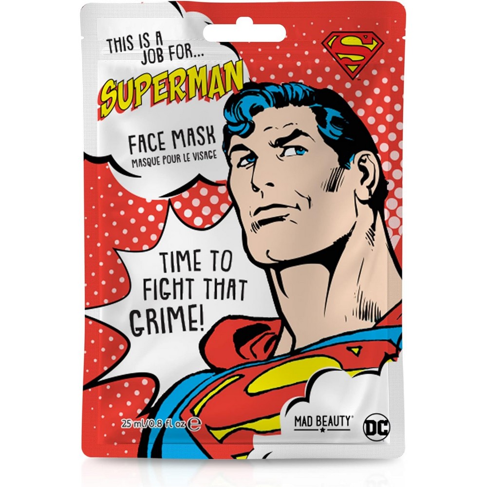 Тканевая маска для лица DC - Superman 25 мл. (арт. WBDC-FG2443-12)