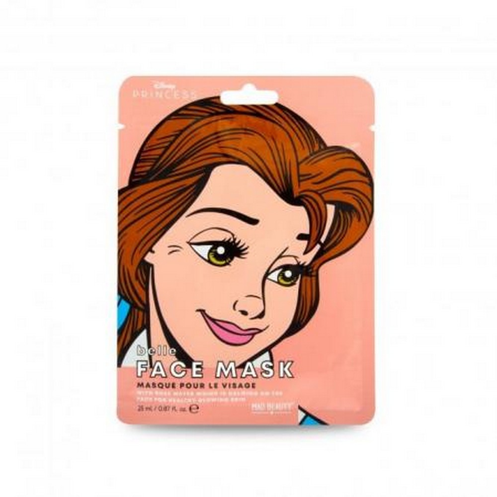 Тканевая маска для лица Disney - Belle с экстрактом розы с успокаивающим действием и поддержания здорового цвета кожи 25 мл. (арт. DPPFM-B12)