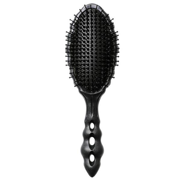 Массажная щётка для волос "Aerozaurus Paddle Brush" нейлоновая щетина, с антистатическим эффектом, с пластиковой эргономичной ручкой, янтарная