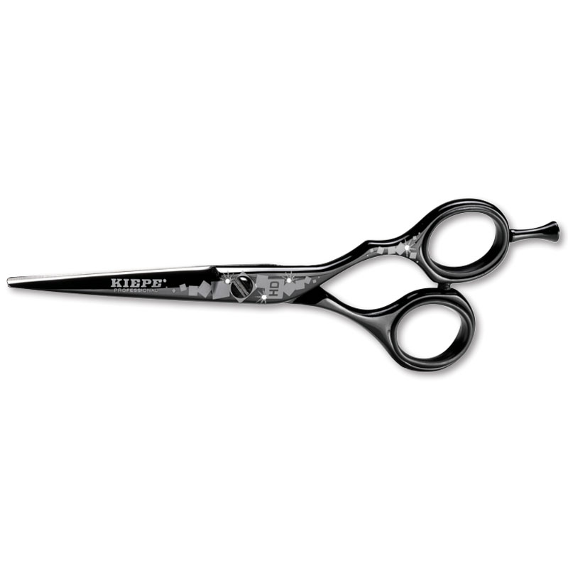 Kiepe Scissors Ergo Anatomic Hd Black - ножницы "HD BLACK" прямые черные, 5.5.