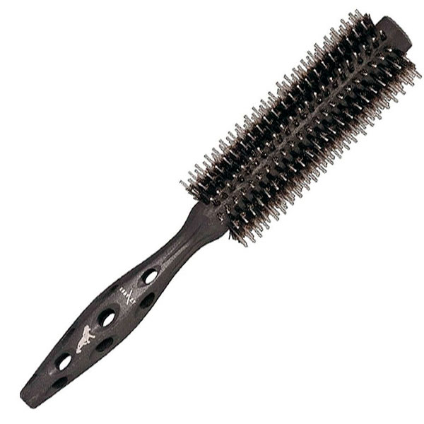 Брашинг для волос "Carbon Tiger Brush", комбинированная щетина, с антистатическим эффектом, с деревянной эргономичной ручкой, 42мм.