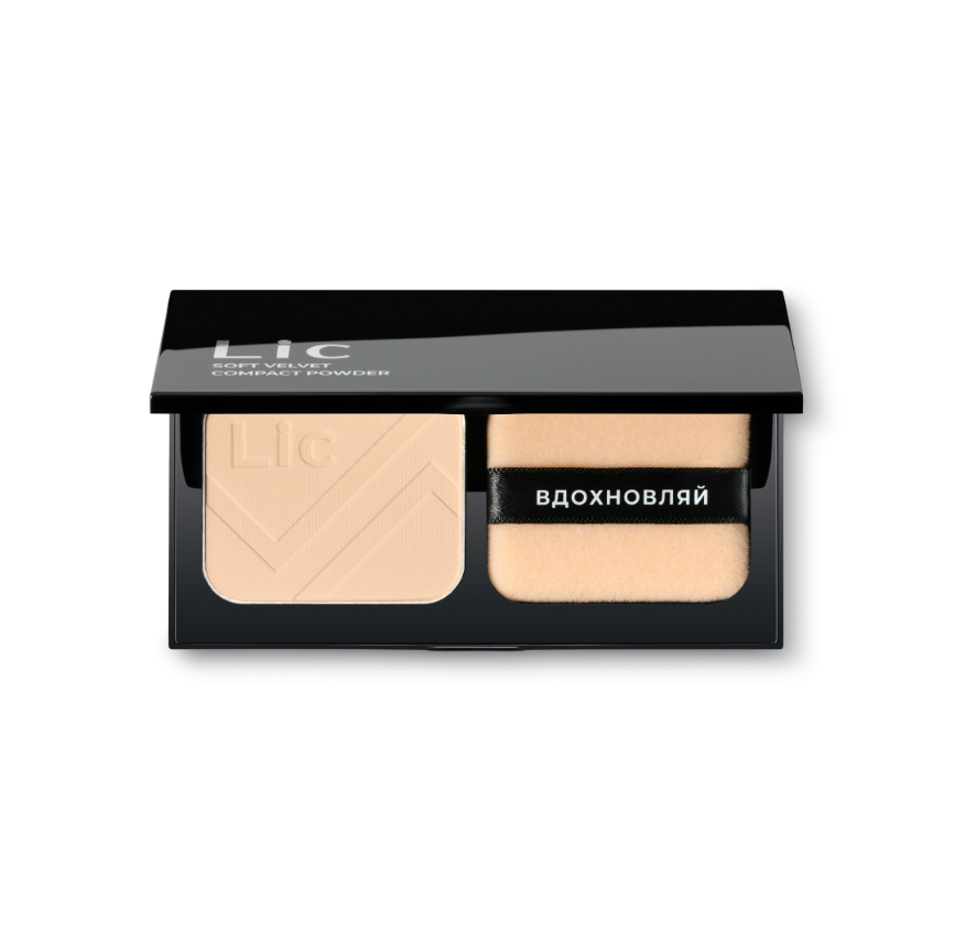 Пудра компактная Lic - Soft Velvet Compact Powder, оттенок 01N, 10 г. (арт. Lic01671)