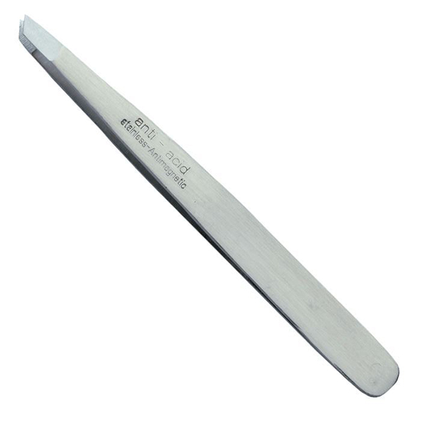 Kiepe Tweezers Ss Steel - пинцет со скошенными широкими кончиками, 3,8.