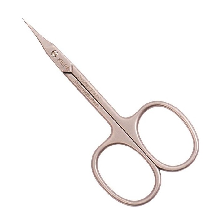 Kiepe Cuticle Scissors Sword Tips Stainless Steel - ножницы "CRONO" для кутикулы, с узким изогнутым полотном, 3,5.