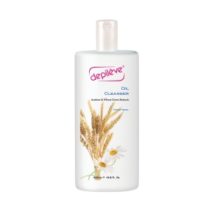 Масло для удаление воска Depelive - Oil cleanser масло с азуленом и вытяжкой из пшеницы для удаления воска с кожи, 500 мл. (арт.VEDGHO50U) УЦЕНКА 