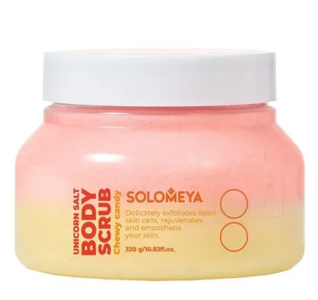 Solomeya Unicorn salt body scrub Chewy candy/ Солевой скраб для тела Мармелад, 320 гр
