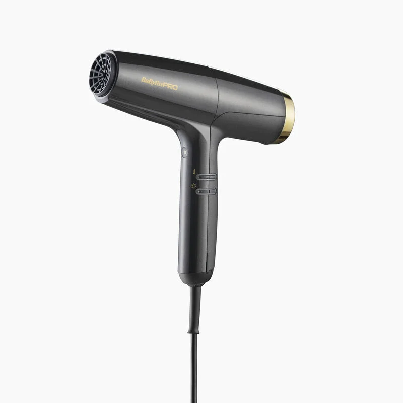 BaBylissPRO Falco Grey & Gold - фен для волос, 2000 Вт.